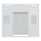 Full Size House Loft Bed With Ladder and Wardrobe