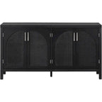 60 Large Storage Space Artificial Rattan Doors Buffet/Sideboard