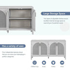 60 Large Storage Space Artificial Rattan Doors Buffet/Sideboard