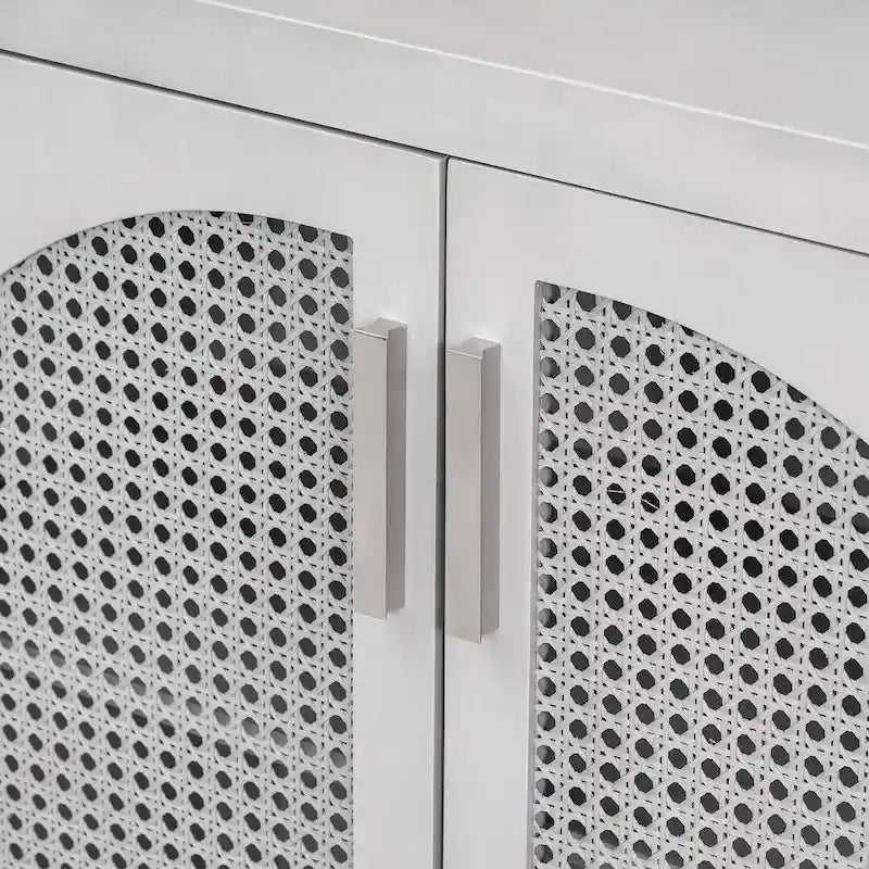 60 Large Storage Space Artificial Rattan Doors Buffet/Sideboard