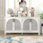 60 Large Storage Space Artificial Rattan Doors Buffet/Sideboard