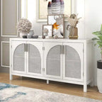 60 Large Storage Space Artificial Rattan Doors Buffet/Sideboard