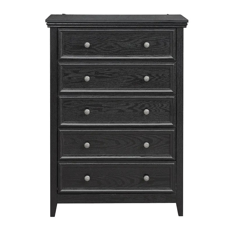 5 Storage Drawers Dresser Cabinet