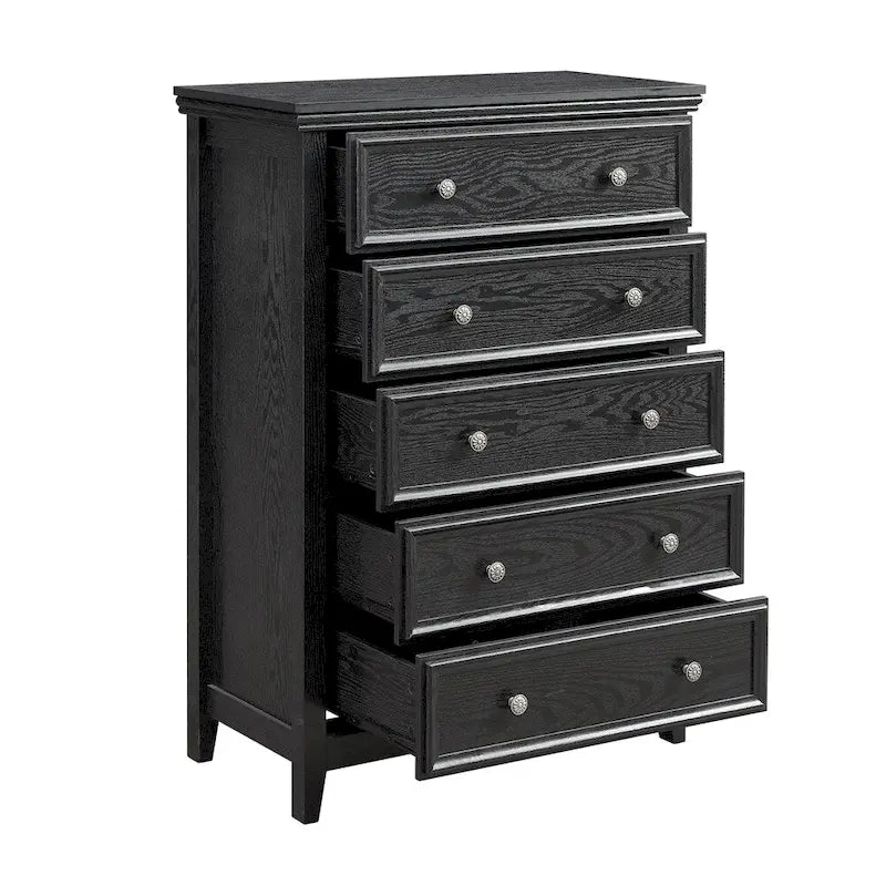 5 Storage Drawers Dresser Cabinet