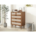 5 Drawer Cabinet, Accent Storage Cabinet, Suitable for Living Room, Bedroom, Dining Room, Study