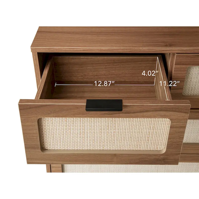 5 Drawer Cabinet, Accent Storage Cabinet, Suitable for Living Room, Bedroom, Dining Room, Study
