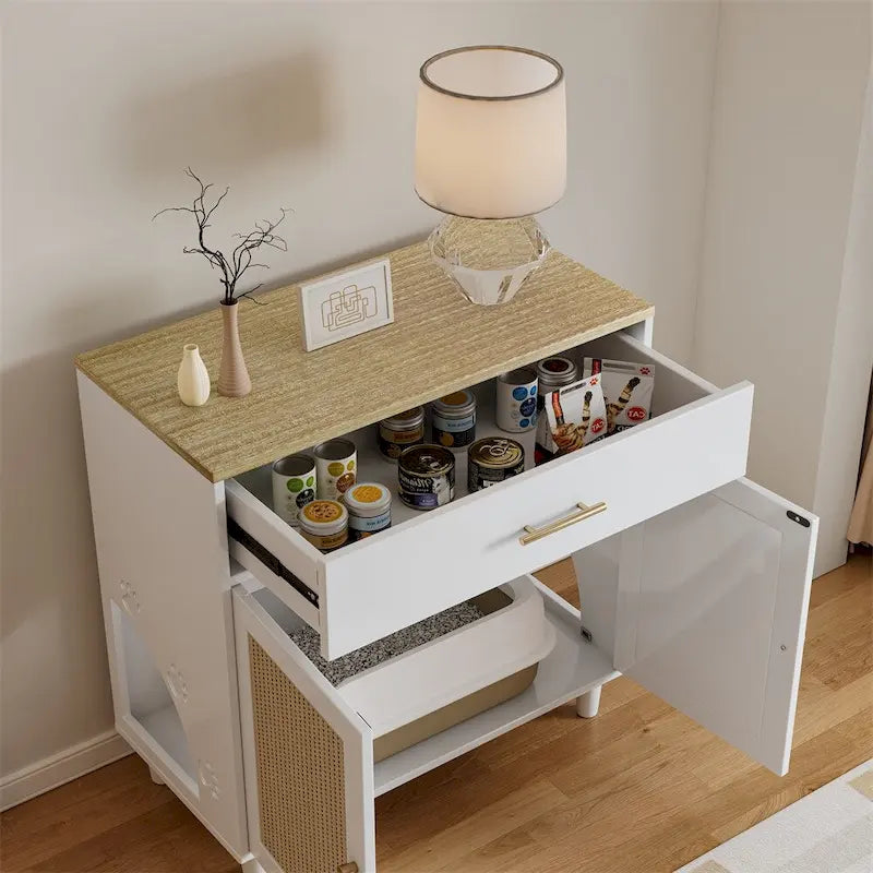 Wooden Sideboard, Storage Cabinet for Living Room