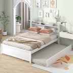 Full Bed with Trundle,Bookcase