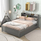 Full Bed with Trundle,Bookcase