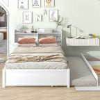 Full Bed with Trundle,Bookcase