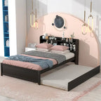 Full Bed with Trundle,Bookcase
