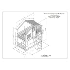win over Twin House Bunk Bed with Roof