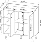 Storage Sideboard - 13.38D x 31.5W x 33.46H