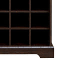 Classic Farmhouse Style Wooden Sideboard with Removable Wine Racks