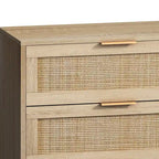 6-drawers Rattan Storage Cabinet - 51.18L x 15.75W x 29.53H