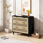 31.503-Drawers Rattan Storage Cabinet