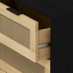 31.503-Drawers Rattan Storage Cabinet