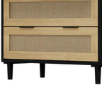 31.503-Drawers Rattan Storage Cabinet
