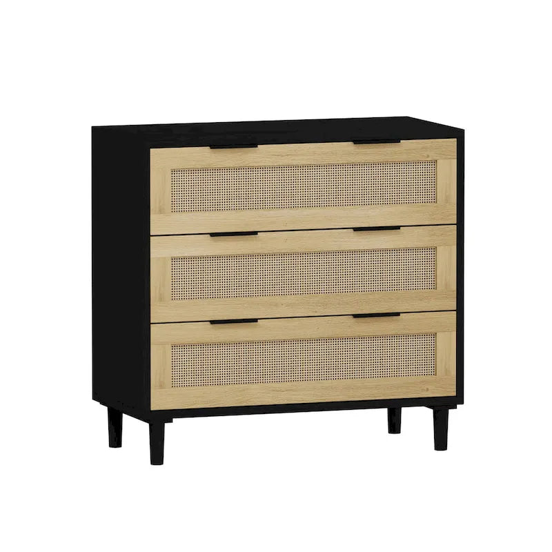 31.503-Drawers Rattan Storage Cabinet