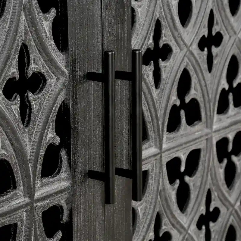 Hollow Four Door Antique Cabinet