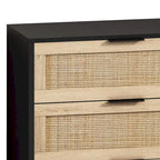 59.066-Drawers Rattan Storage Cabinet