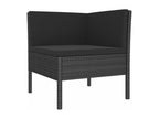 Black resin garden furniture set, 57x69x69 cm, 02 0018164 58789TJAH