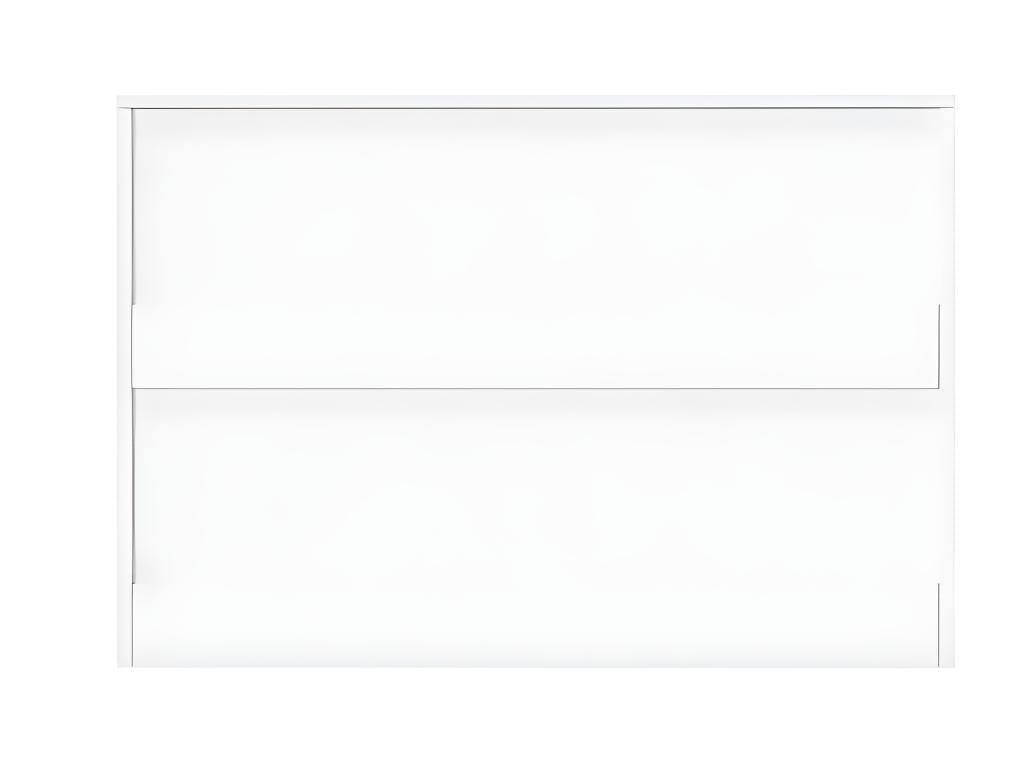 Modern chest of drawers with wavy pattern - with 6 drawers - lacquered fronts - White 55405XUIL