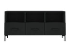Black TV stand 102x36x50 cm engineered wood 35075XXAO