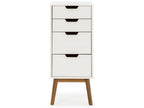 Bohometop 4-drawer night chest, white, 40 cm long, 00121MYQK