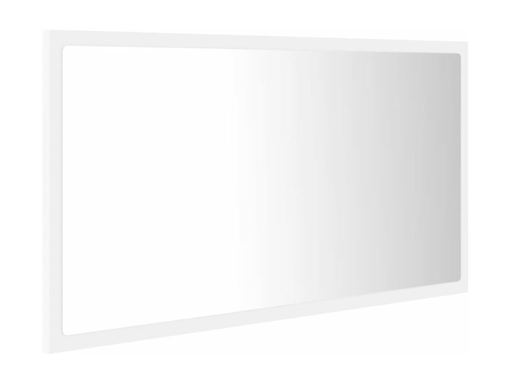 White LED Bathroom Mirror 80x8.5x37 cm Acrylic 91330BPES