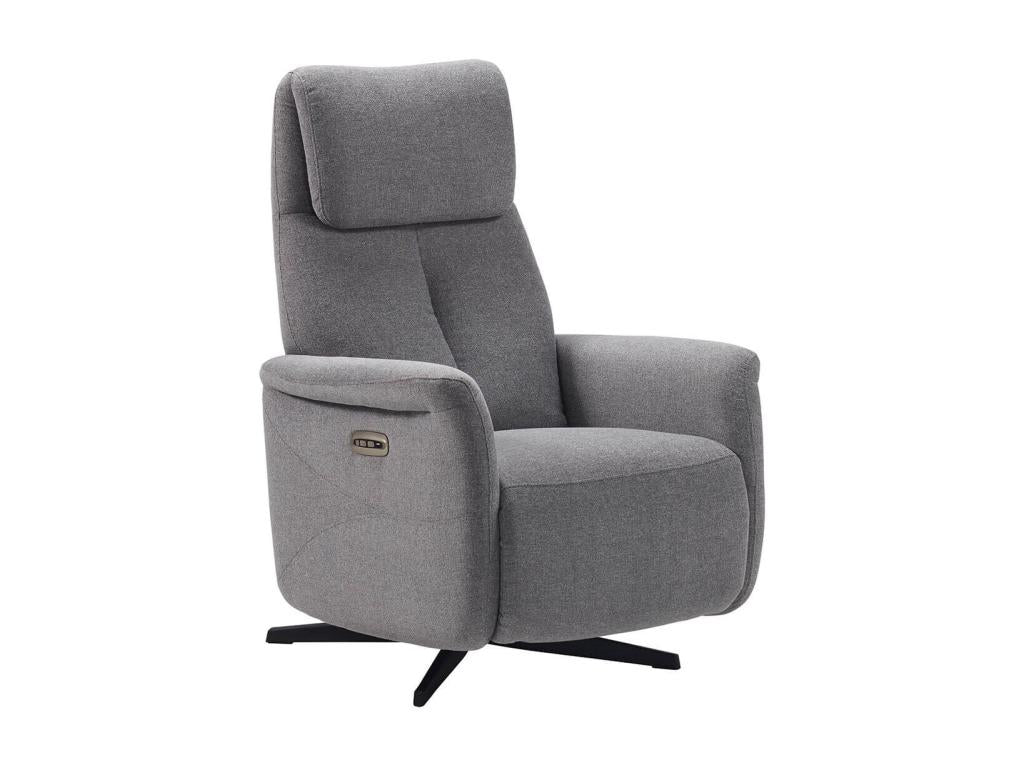 Bohometop - Bohometop Electric Armchair, Grey Fabric 50079KYFE