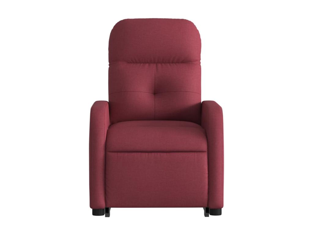 Electric reclining armchair, burgundy red fabric 04087FORL