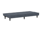 Sofa bed with cup holders, dark grey velvet 90035WGXG