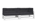 5-piece pallet cushions, black fabric 01129XLYC