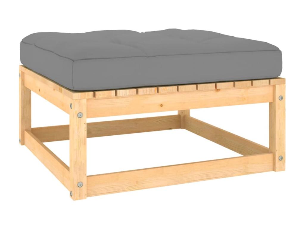 10-piece garden furniture set with cushions, solid pine wood, 86978IWSO