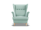 Turquoise lounge chair for the living room 44135LPAS