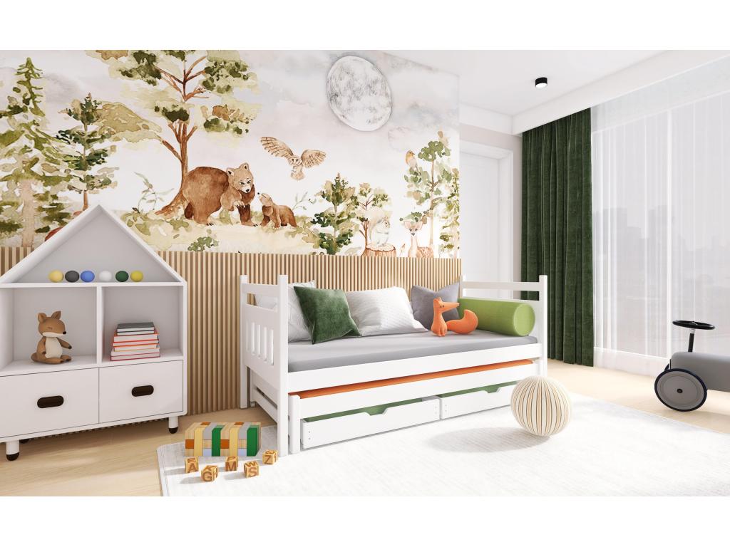 Bohometop KSB002 children's bed 80x180 cm White 45830YGGU