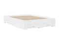 Bed frame with drawers, mattress not included, white, 120x190 cm, 31831OTQZ