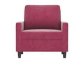 Burgundy Red Armchair 60 cm Velvet 75693OJBU