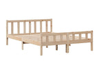 Bed frame without mattress 120x190 cm solid pine wood 17823HPGZ