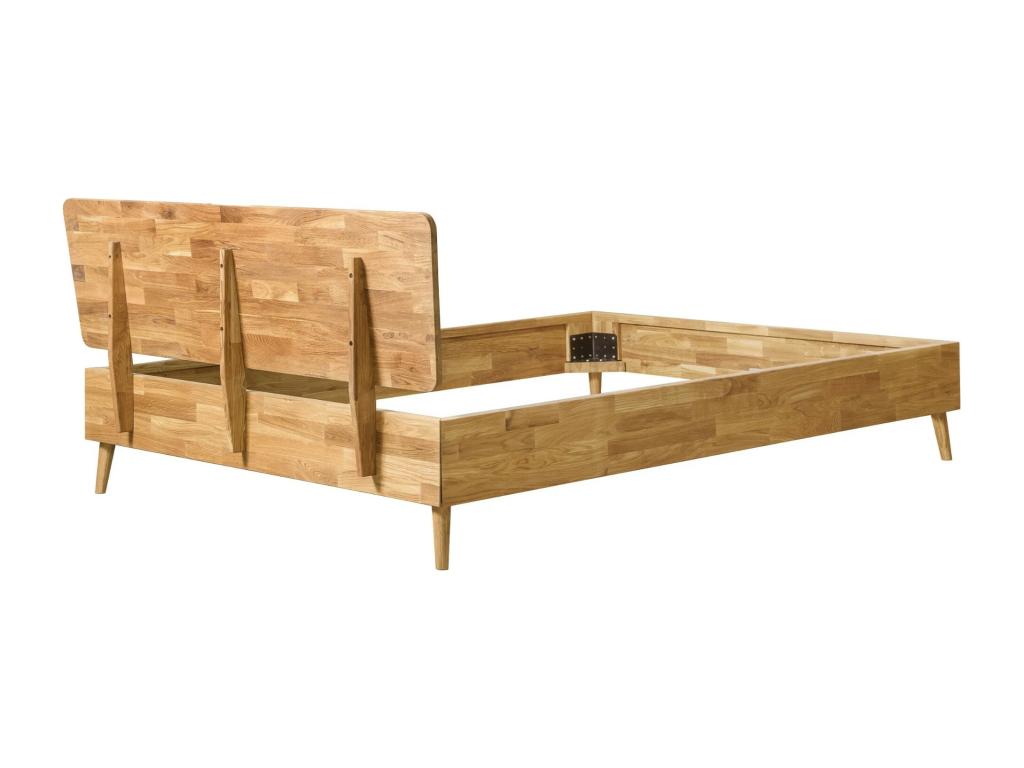 Homelumiere 160x200cm Adult Bed in Solid Oak Wood