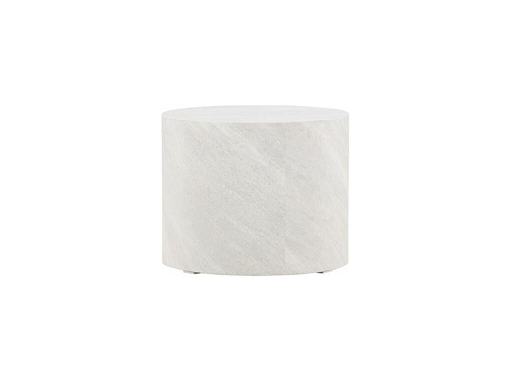 Bohometop - Round marble-effect side table 50cm - Light grey 99213BEOD