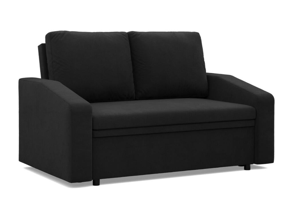2-seater sofa with sleeper function, black, 21751AIYQ