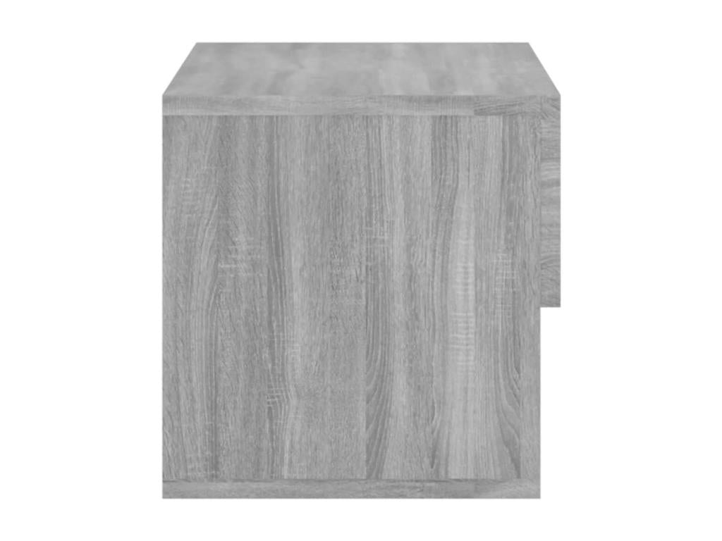 Homelumiere 2-piece wall-mounted bedside tables, grey