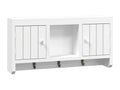 Key Cabinet, White, 40x8.5x20 cm, Engineered Wood and Steel, 82241GYKE