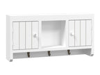 Key Cabinet, White, 40x8.5x20 cm, Engineered Wood and Steel, 82241GYKE
