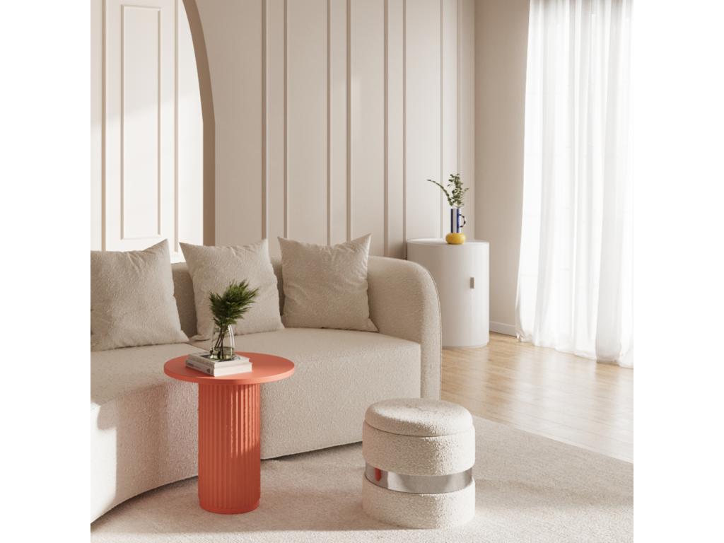 PEONY - Round fluted side table 91370RRUD