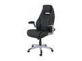 Office chair in black, 68x80x128 cm, BUR04080 50720MLZN