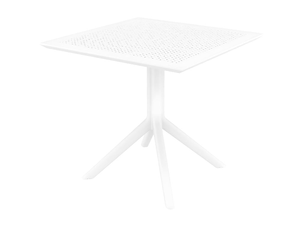 Garden side table - Bohometop - Plastic - 80x80cm - White - Sky 54900KOQB