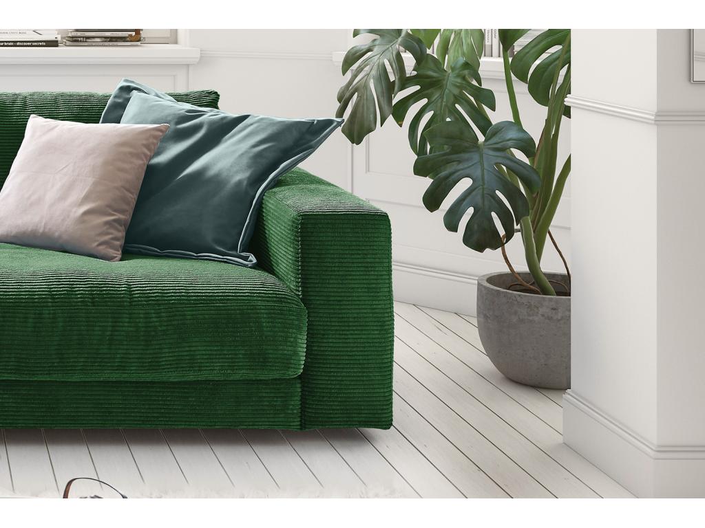 Sofa - emerald green corduroy - Bohometop 68634SOQZ